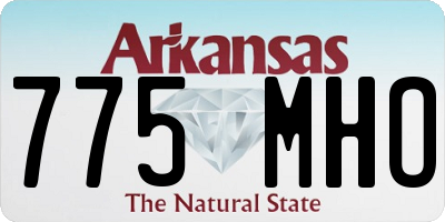 AR license plate 775MHO