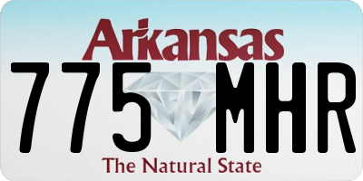 AR license plate 775MHR
