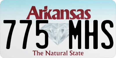 AR license plate 775MHS