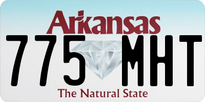 AR license plate 775MHT