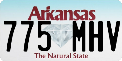 AR license plate 775MHV