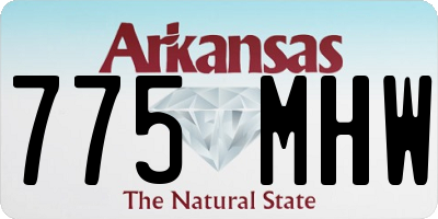 AR license plate 775MHW