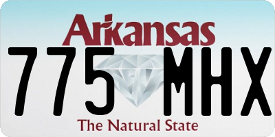 AR license plate 775MHX