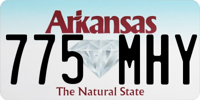 AR license plate 775MHY