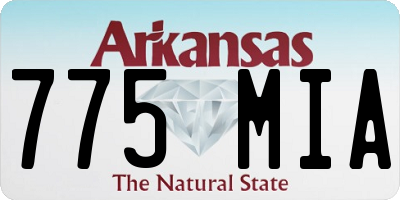 AR license plate 775MIA