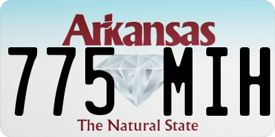 AR license plate 775MIH