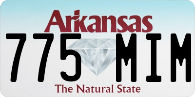 AR license plate 775MIM