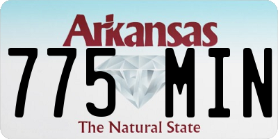 AR license plate 775MIN