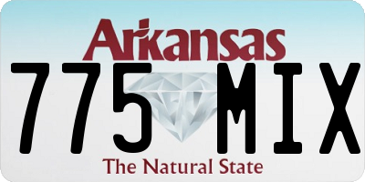 AR license plate 775MIX