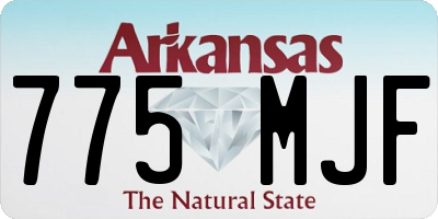 AR license plate 775MJF