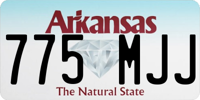 AR license plate 775MJJ