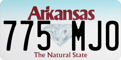AR license plate 775MJO