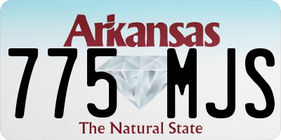 AR license plate 775MJS