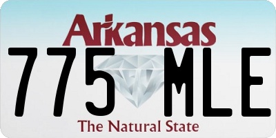 AR license plate 775MLE