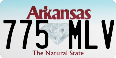 AR license plate 775MLV