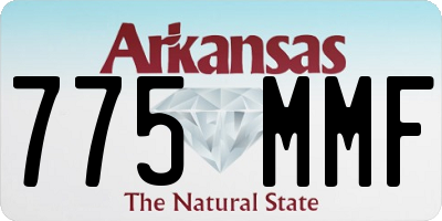 AR license plate 775MMF