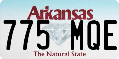 AR license plate 775MQE