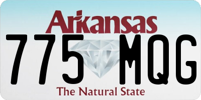 AR license plate 775MQG