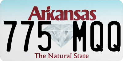 AR license plate 775MQQ