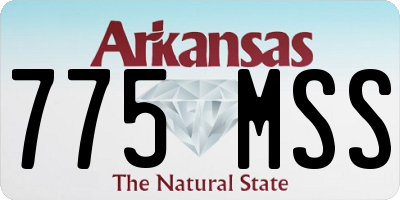 AR license plate 775MSS