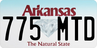 AR license plate 775MTD