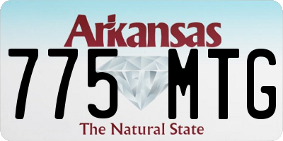 AR license plate 775MTG