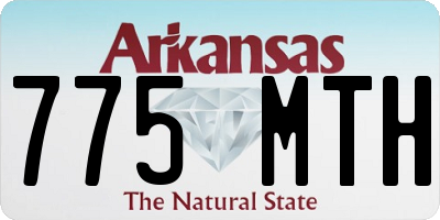 AR license plate 775MTH