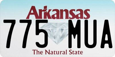 AR license plate 775MUA