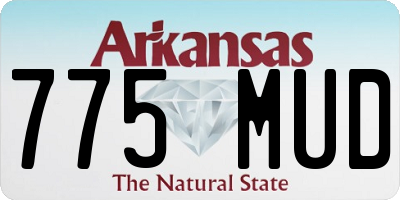 AR license plate 775MUD