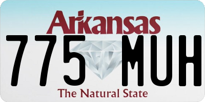 AR license plate 775MUH