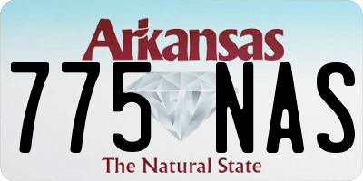 AR license plate 775NAS