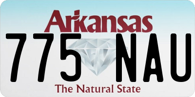 AR license plate 775NAU