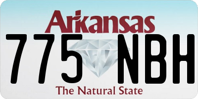 AR license plate 775NBH