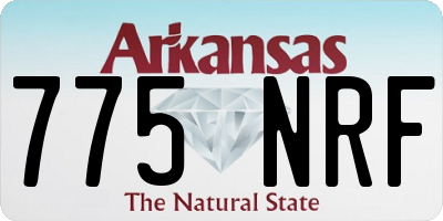 AR license plate 775NRF
