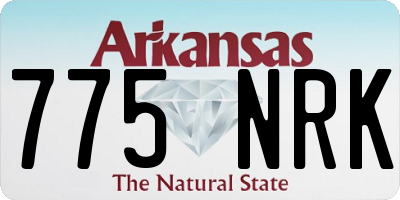 AR license plate 775NRK