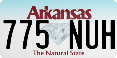 AR license plate 775NUH