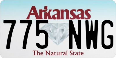 AR license plate 775NWG