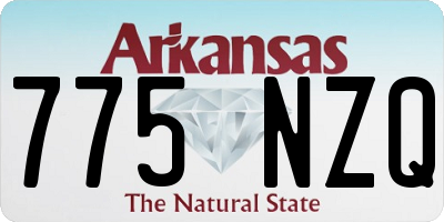 AR license plate 775NZQ
