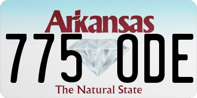 AR license plate 775ODE