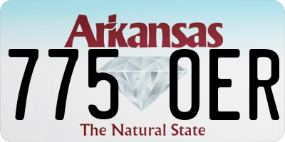 AR license plate 775OER