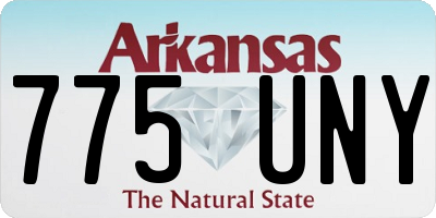 AR license plate 775UNY
