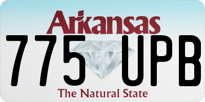 AR license plate 775UPB
