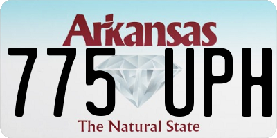 AR license plate 775UPH