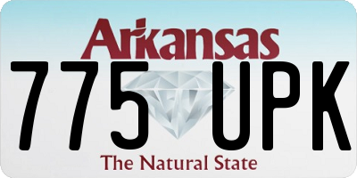 AR license plate 775UPK