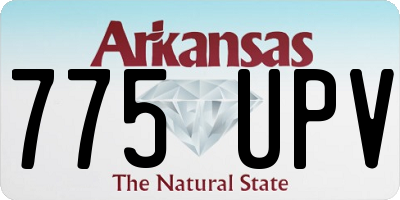 AR license plate 775UPV