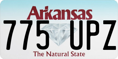 AR license plate 775UPZ