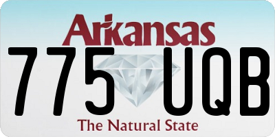 AR license plate 775UQB