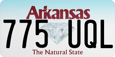 AR license plate 775UQL