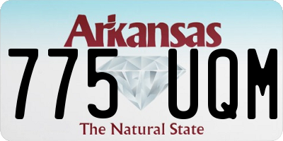 AR license plate 775UQM