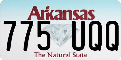 AR license plate 775UQQ